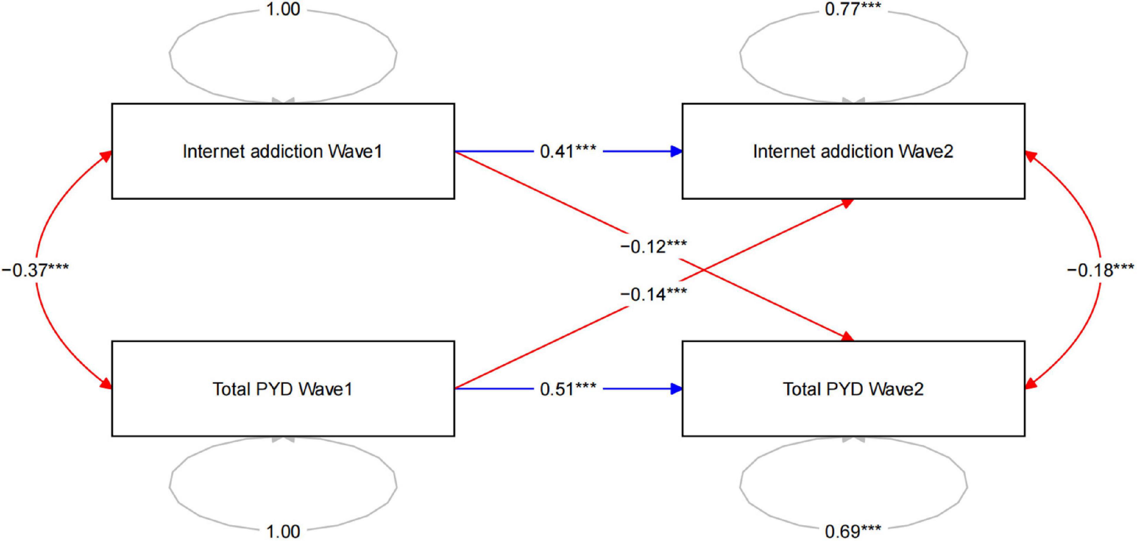 Children and adolescents’ positive youth development qualities and internet addiction during the COVID-19 pandemic: A longitudinal study in China